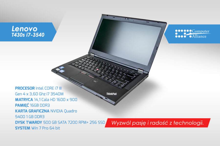 Lenovo ThinkPad T430 - specyfikacja