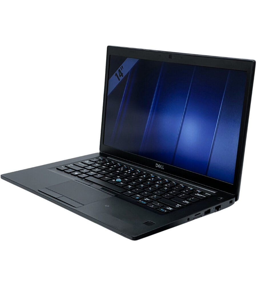 Dell Latitude 7490 – prawy bok pod kątem Dell Latitude 7490 widok z prawej strony pod kątem z portami