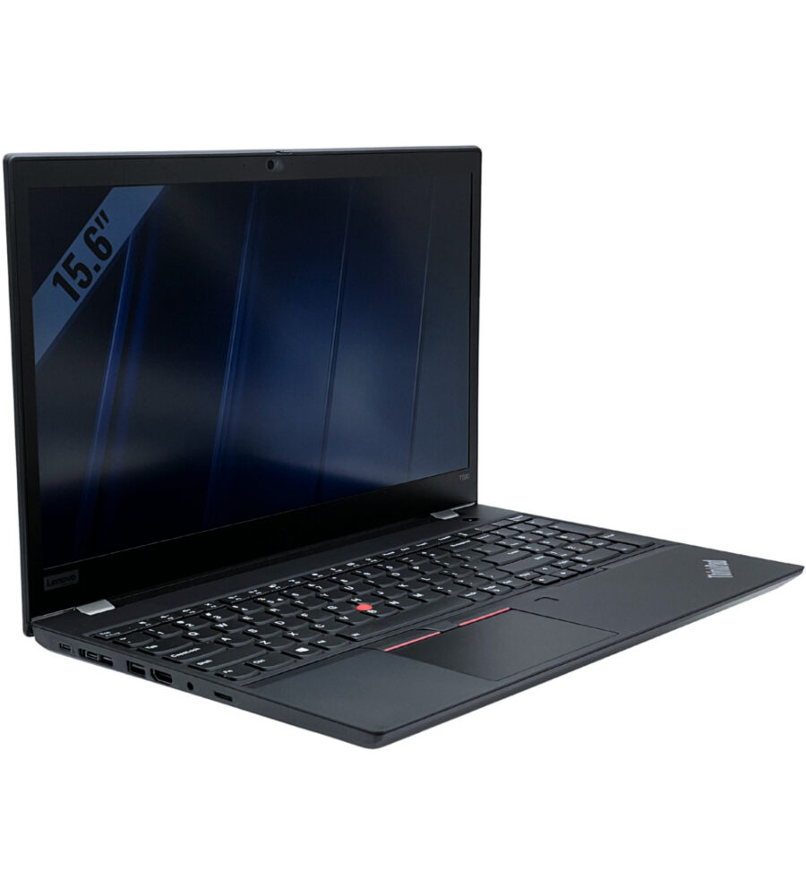 Lenovo ThinkPad T590 – lewy bok pod kątem Lenovo ThinkPad T590 widok z lewej strony pod kątem