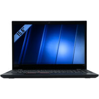Lenovo ThinkPad T590 – przód laptopa Lenovo ThinkPad T590 widok od przodu z otwartą klapą