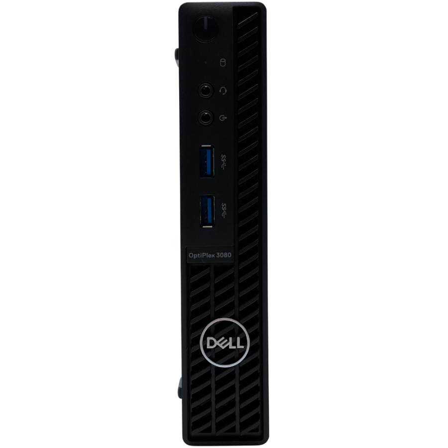 Dell Optiplex 3080 MFF widok z przodu pionowo obudowa mini komputer