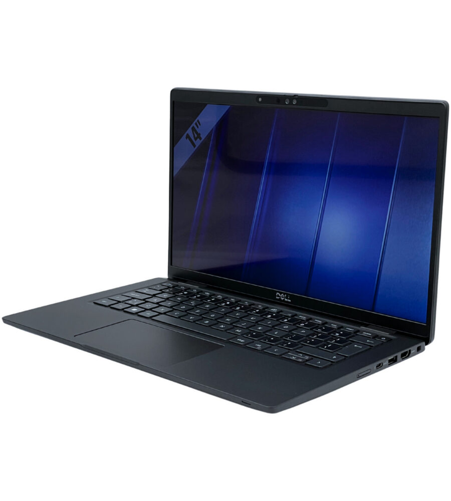 Dell Latitude 7430 – prawy bok pod kątem Dell Latitude 7430 widok pod kątem z prawej strony prezentujący porty HDMI i USB 3.2
