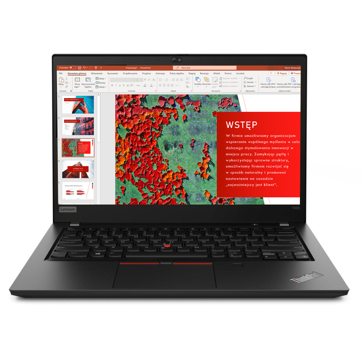 Lenovo ThinkPad T495s - Twój biznesowy kompas! Zyskaj przewagę z laptopem Lenovo ThinkPad T495s.