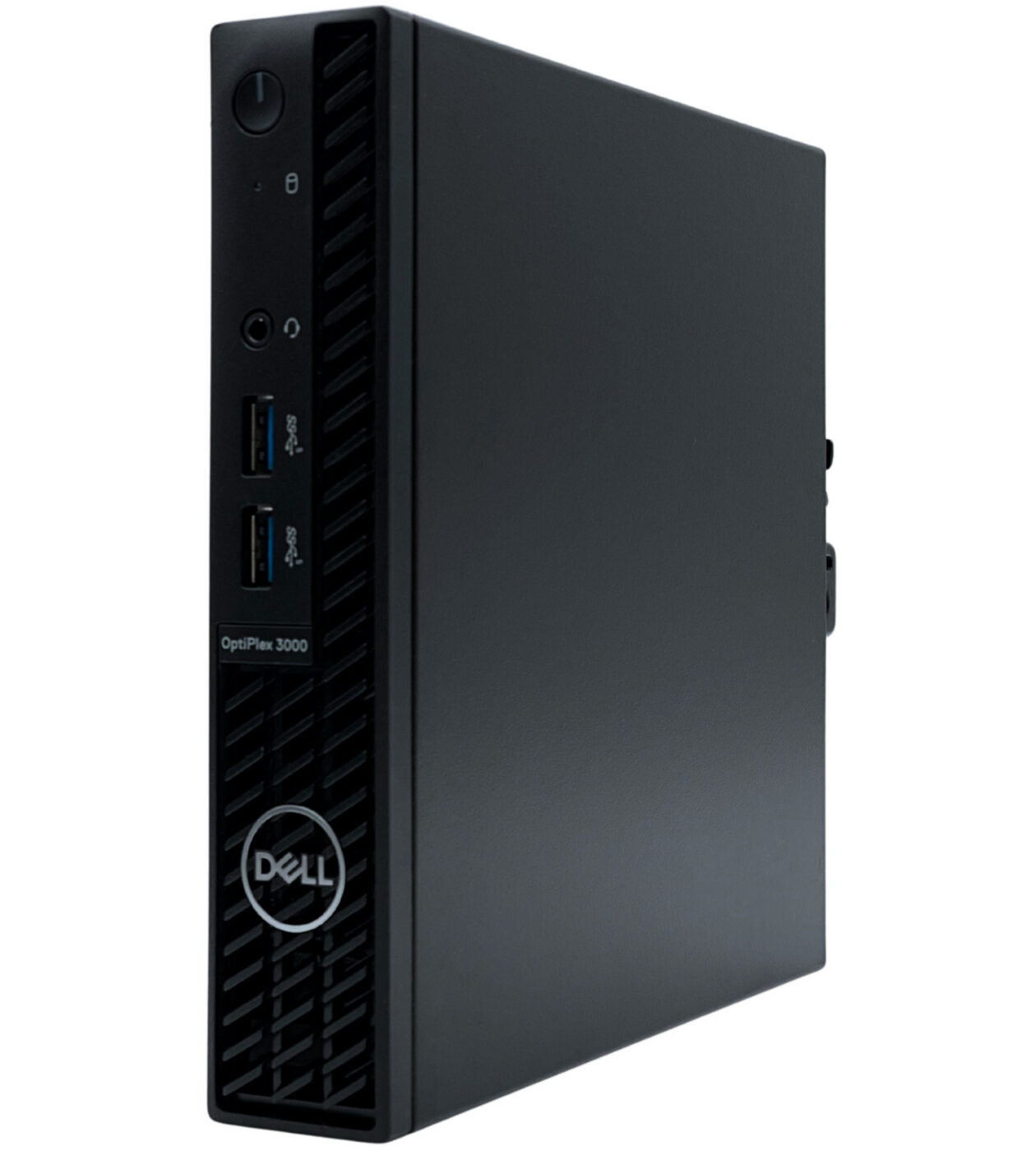 Dell Optiplex 3000 MFF widok obudowy z prawej strony pod kątem