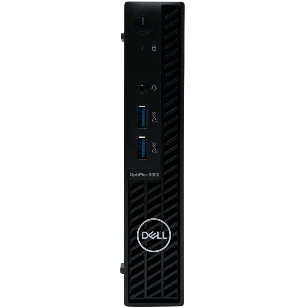 Dell Optiplex 3000 MFF widok pionowy z przodu obudowa mały komputer
