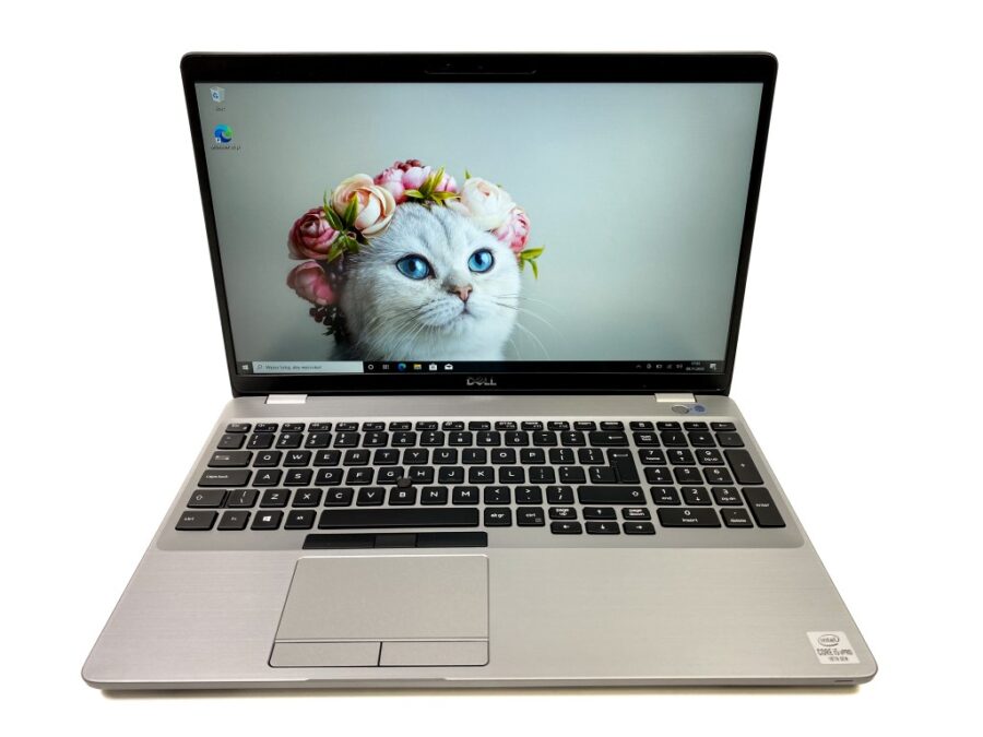 Srebrny laptop biznesowy Dell Latitude 5510
