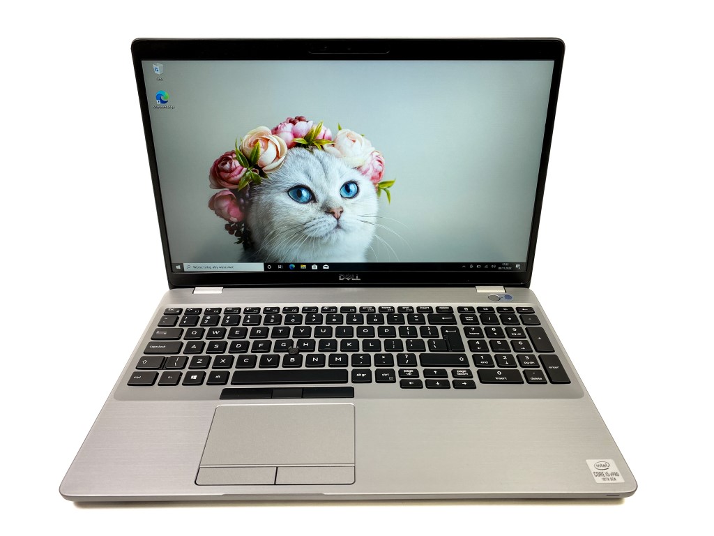 Srebrny laptop biznesowy Dell Latitude 5510