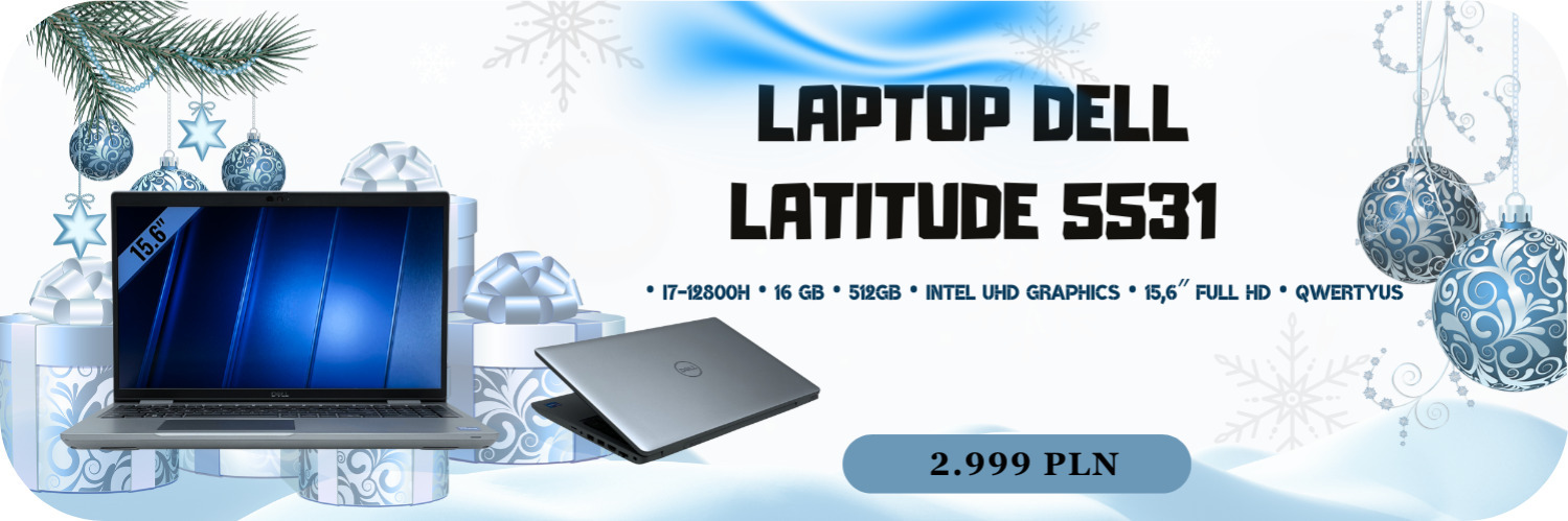 Laptop Dell Latitude 5531 • i7-12800H • 16 GB • 512GB • Intel UHD Graphics • 15,6″ Full HD • QWERTY US