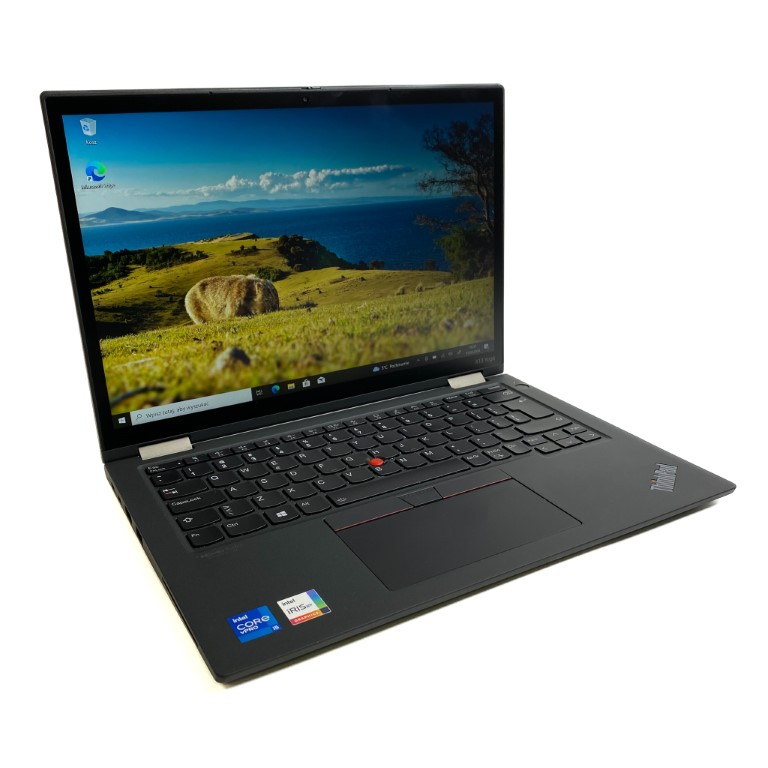 Lenovo thinkpad yoga x13 g1 ThinkPad X13 Yoga G1 to wszechstronny laptop konwertowalny, idealny dla profesjonalistów potrzebujących elastycznego narzędzia pracy. Wyposażony w procesor Intel Core i5-10310U, 16GB pamięci RAM oraz 512GB dysk SSD, ten laptop oferuje imponującą wydajność w kompaktowej formie. Zintegrowana karta graficzna Intel UHD zapewnia doskonałą jakość obrazu na 13,3-calowym ekranie Full HD, który można przekształcić w tablet lub używać w trybie namiotowym.