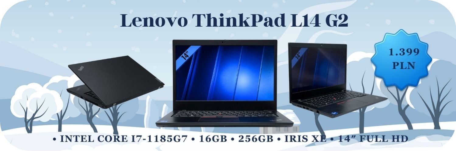 Lenovo ThinkPad L14 G2 • Intel Core i7-1185G7 • 16GB • 256GB • Iris Xe • 14″ Full HD