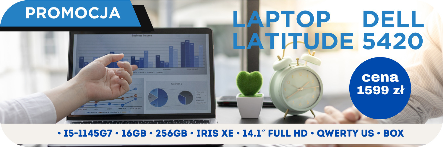 Laptop Dell Latitude 5420 • i5-1145G7 • 16GB • 256GB • Iris Xe • 14.1″ Full HD • QWERTY US • BOX