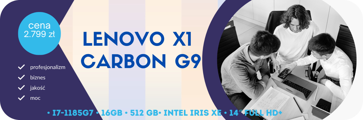 Lenovo X1 Carbon G9 • i7-1185G7 • 16GB • 512 GB• Intel Iris Xe • 14″ Full HD+