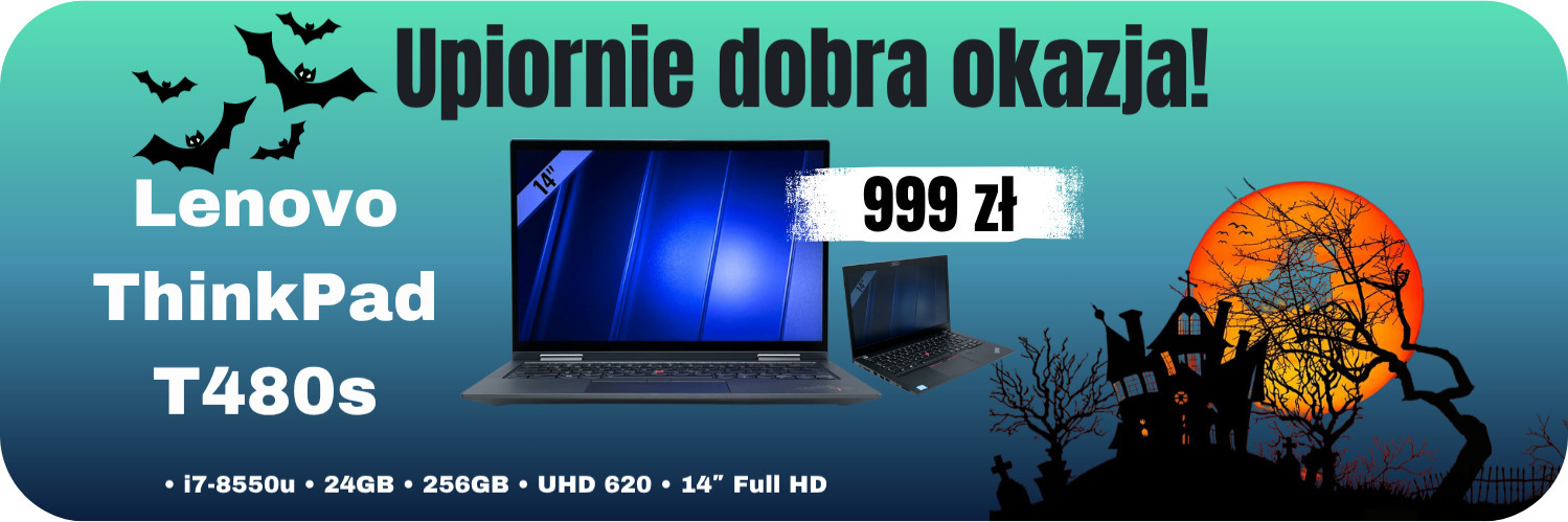 Laptop Lenovo ThinkPad T480s Laptop Lenovo ThinkPad T480s • i7-8550u • 24GB • 256GB • UHD 620 • 14″ Full HD