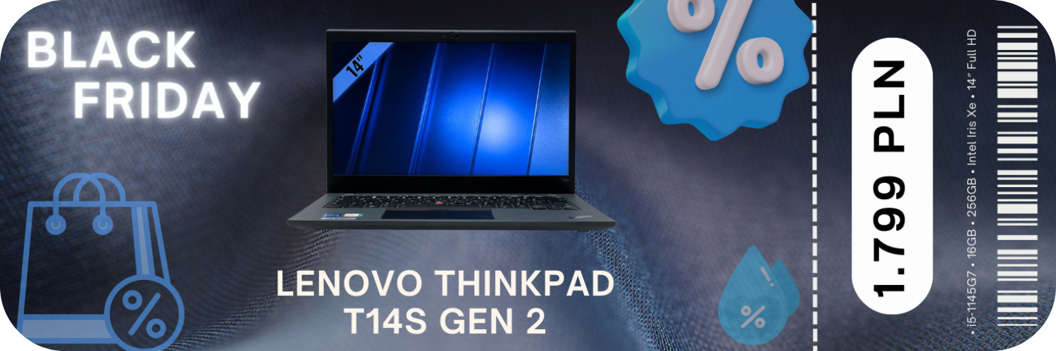 Laptop Lenovo ThinkPad T14s Gen 2 Laptop Lenovo ThinkPad T14s Gen 2 • i5-1145G7 • 16GB • 256GB • Intel Iris Xe • 14″ Full HD