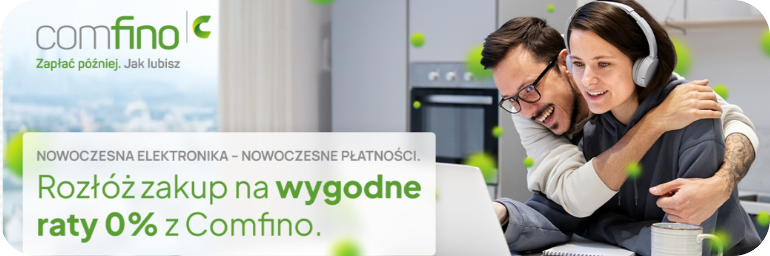 Rozłóż zakup na wygodne raty 0% z Comfino