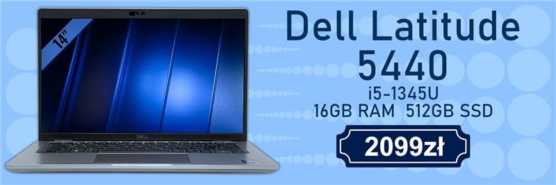Laptop Dell Latitude 5440 • i5-1345U • 16GB • 512GB • Iris Xe • 14″ Full HD