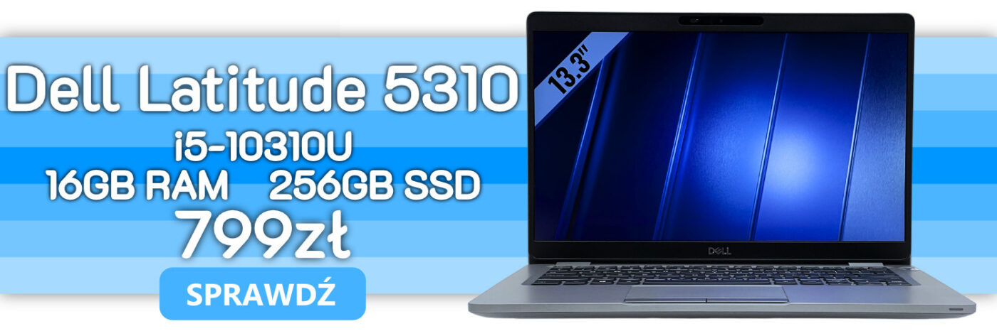 Laptop Dell Latitude 5310 • i5-10310U • 16GB • 256GB • Intel UHD • QWERTY US • 13.3 ” Full HD