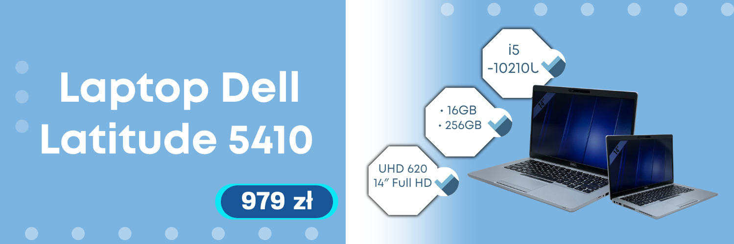 Laptop Dell Latitude 5410 • i5-10210U • 16GB • 256GB • UHD 620 • 14 ” Full HD