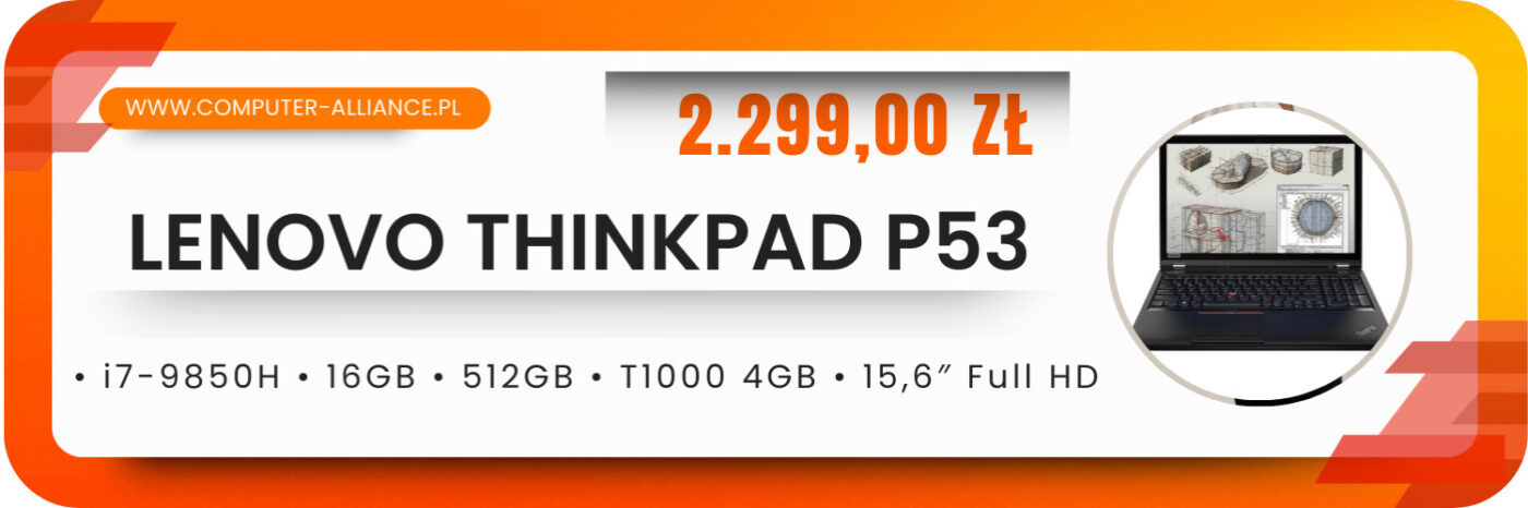 Lenovo ThinkPad P53 • i7-8565U • 16GB • 512GB • Quadro P520 • 15,6″ Full HD