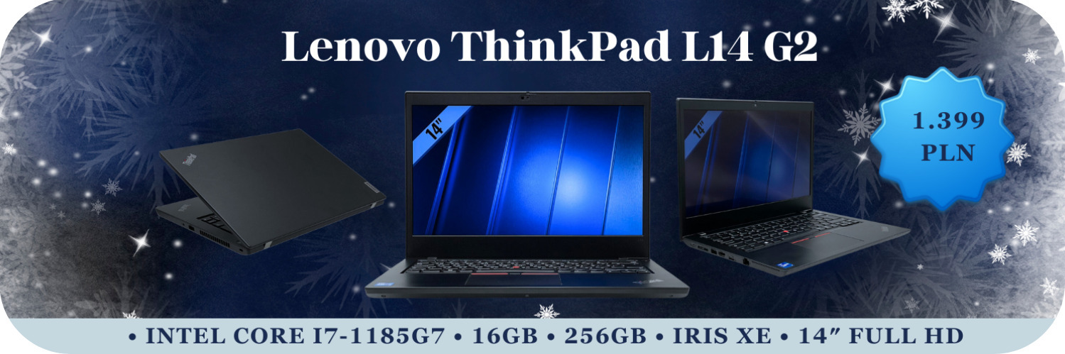 Lenovo ThinkPad L14 G2 • Intel Core i7-1185G7 • 16GB • 256GB • Iris Xe • 14″ Full HD