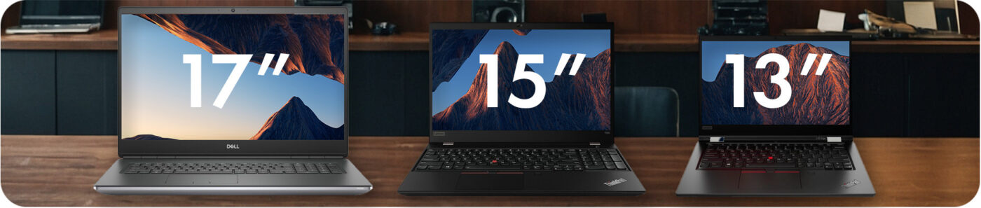 Laptop 17", laptop 15" i laptop 13"
