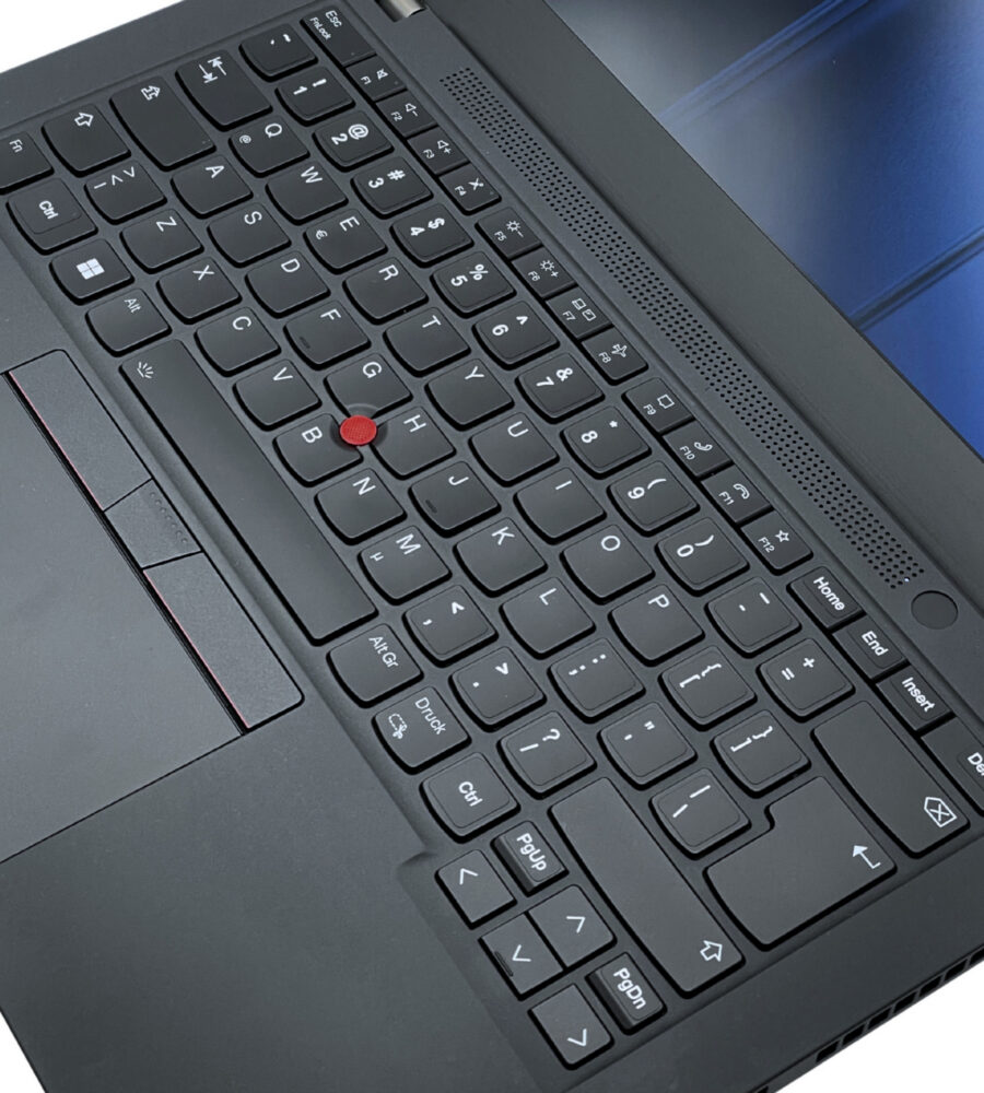 Lenovo ThinkPad T14s G2 i5 naklejki (6) Lenovo ThinkPad T14s Gen 2 ergonomiczna klawiatura wyspowa i TrackPoint