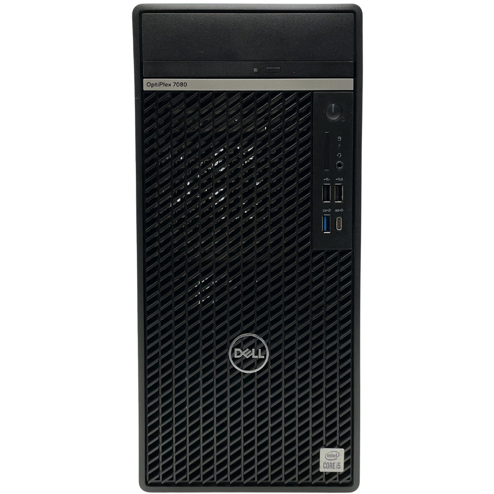 Komputer Dell Optiplex 7080 Tower główny widok od przodu
