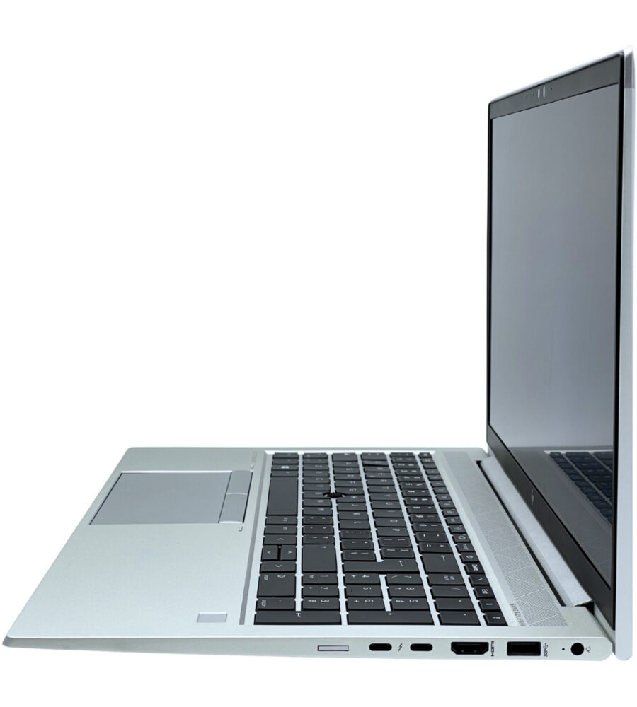 HP EliteBook 850 G7 prawy profil obudowy złącza Thunderbolt audio i czytnik kart