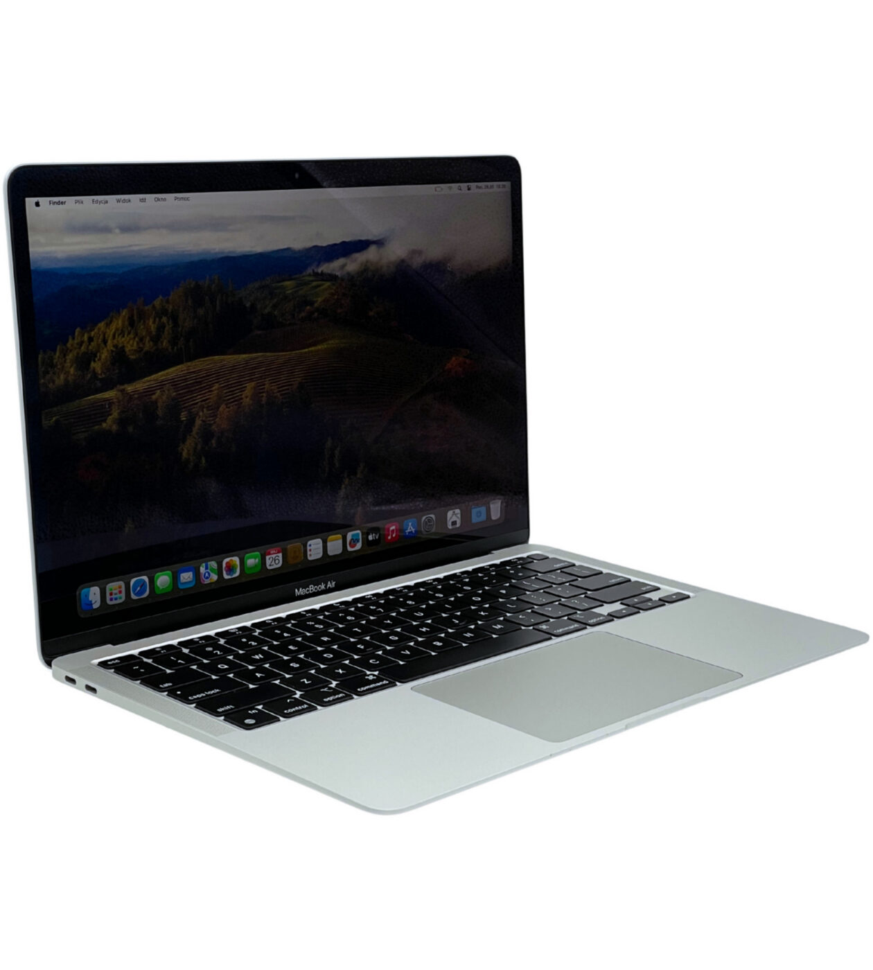 Apple MacBook Air 13 A2337 widok z lewej strony pod kątem z portami Thunderbolt