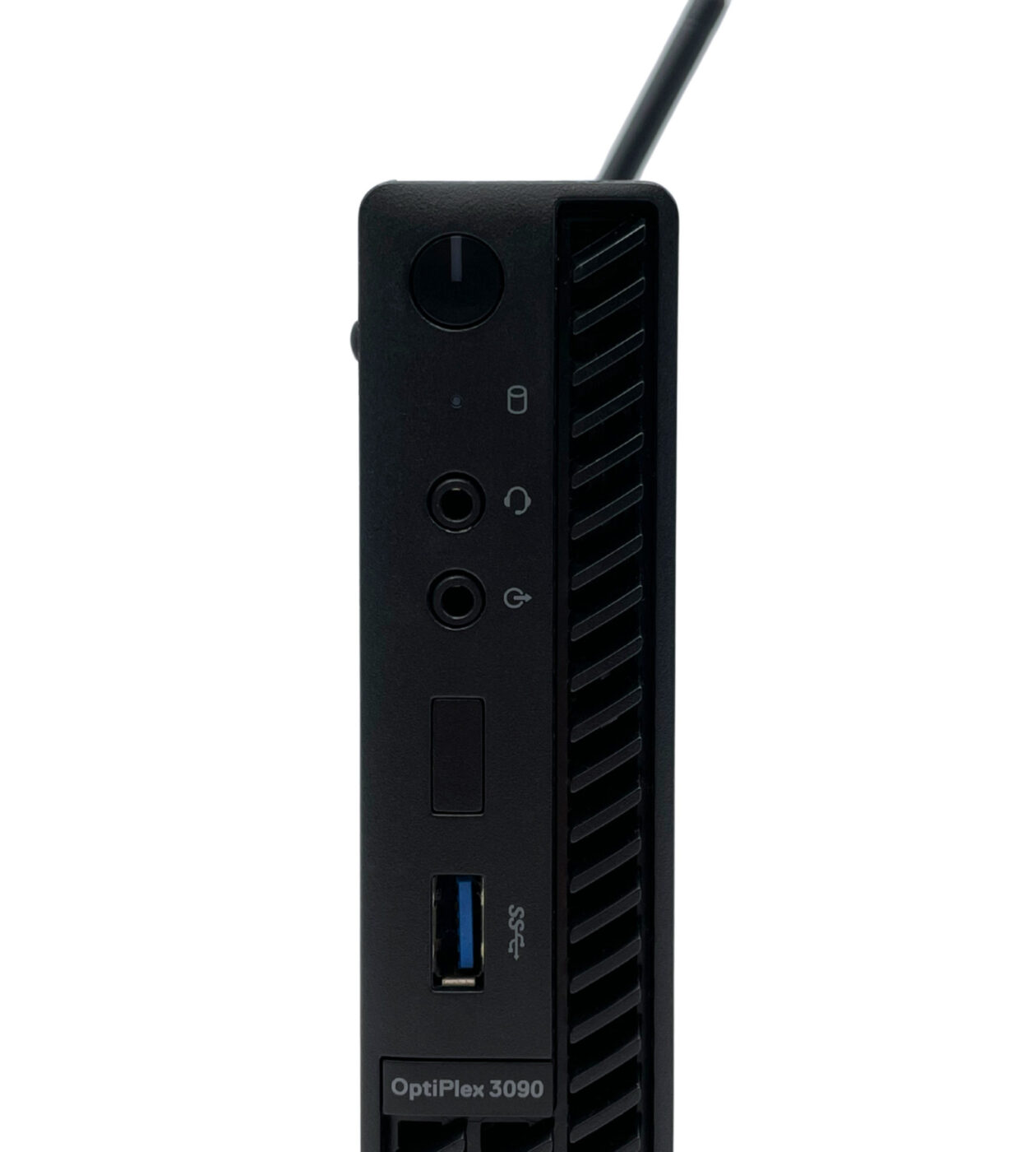 Komputer Dell Optiplex 3090 MFF poleasingowy widok od przodu na górną część obudowy
