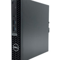 Dell Optiplex 7010 Micro – prawy bok pod kątem Dell Optiplex 7010 Micro widok z prawej strony pod kątem kompaktowy komputer biznesowy