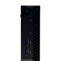 Dell Optiplex 7010 Micro – przedni panel i góra Dell Optiplex 7010 Micro zbliżenie na przednie porty i przycisk zasilania