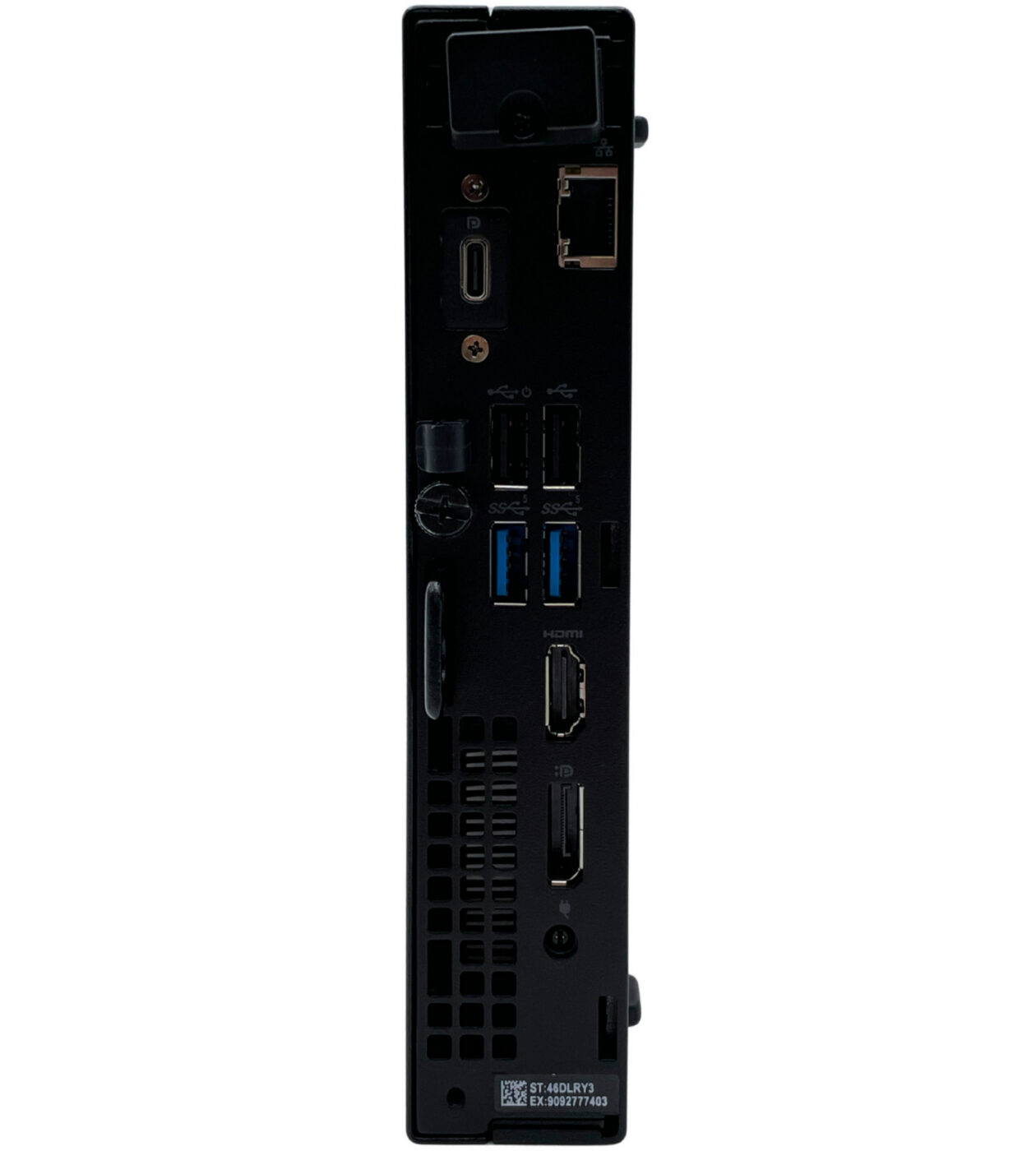Dell Optiplex 7010 Micro porty z tyłu DisplayPort HDMI LAN USB i antena Wi-Fi
