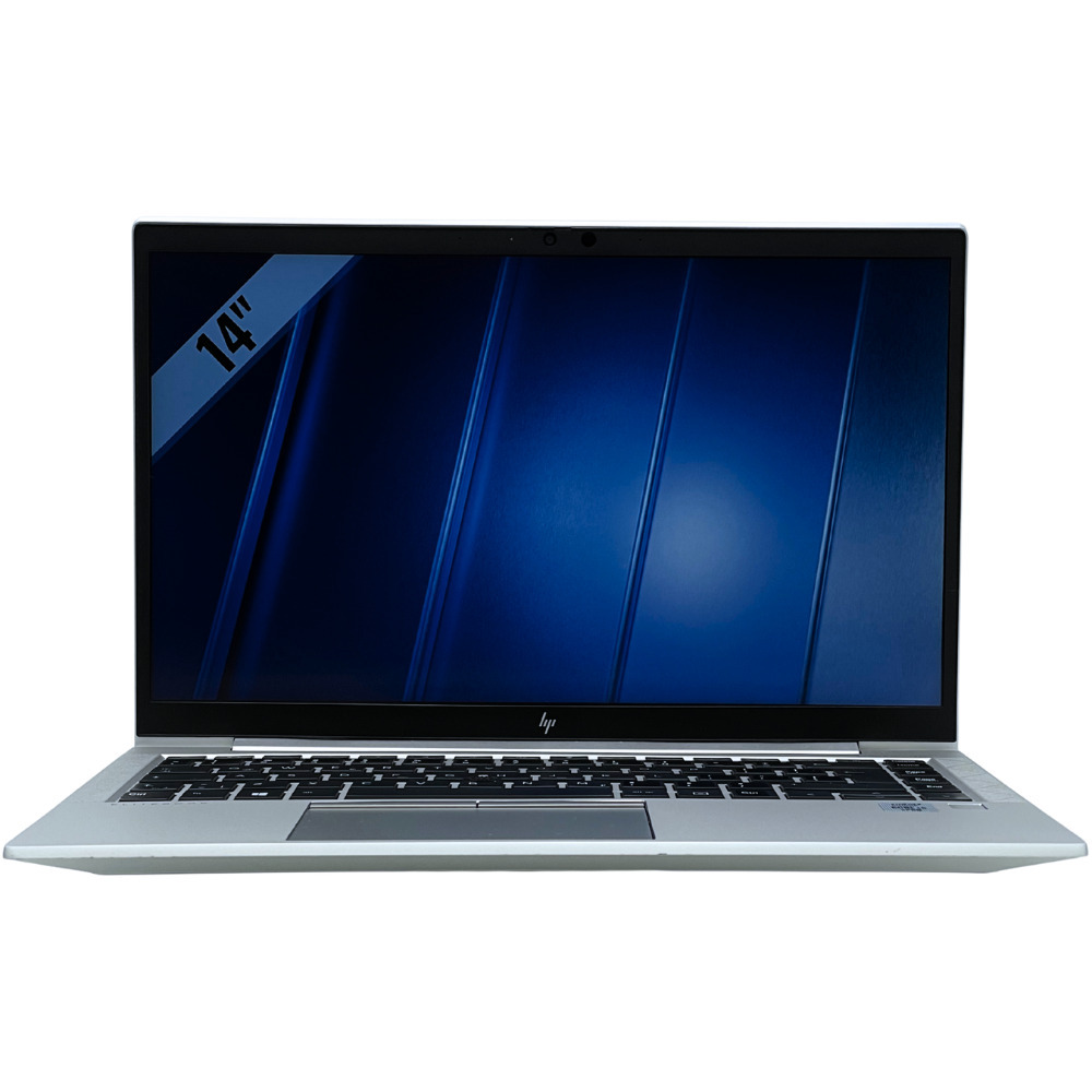 HP EliteBook 840 G7 widok od przodu z otwartą klapą