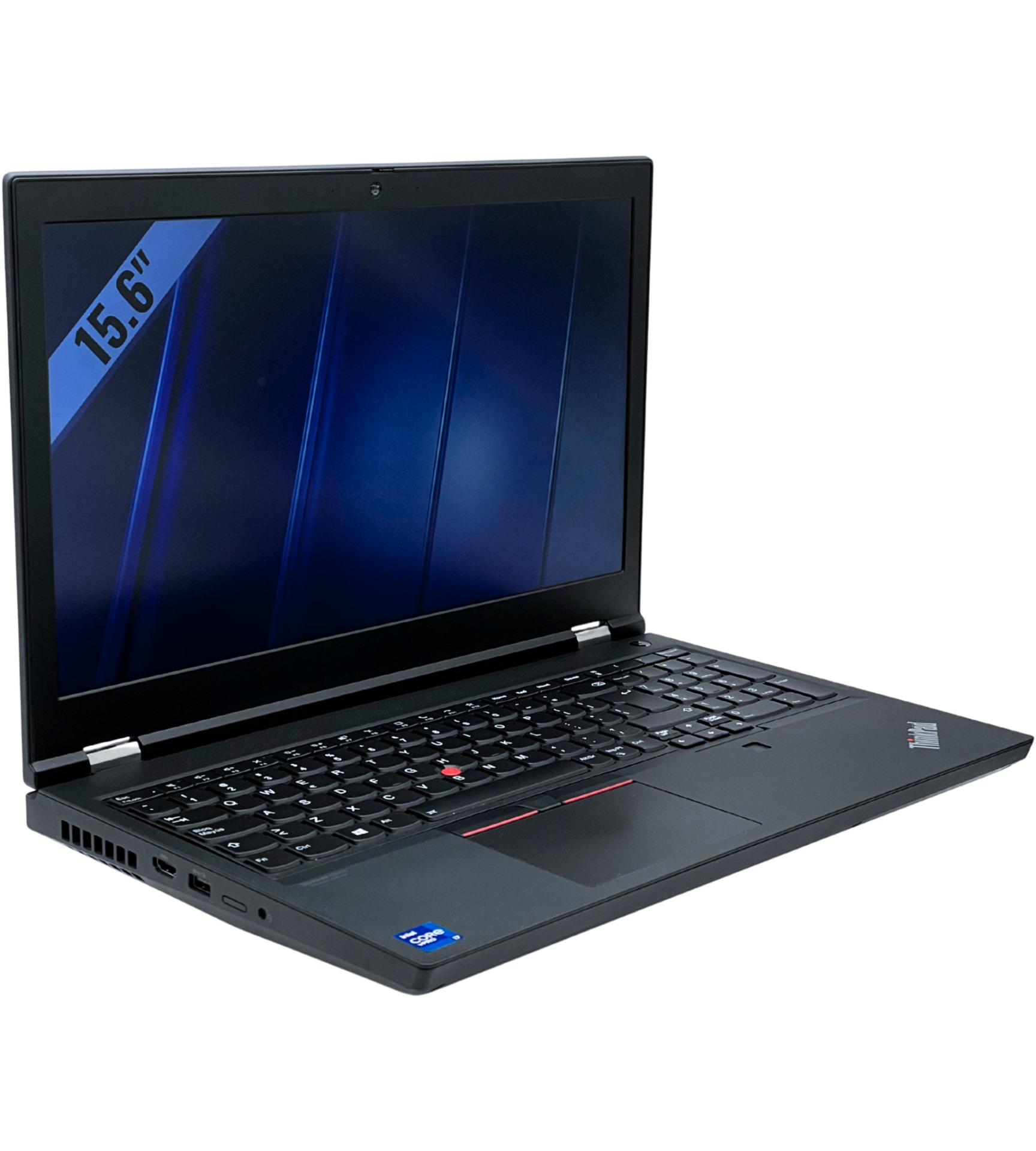 Lenovo ThinkPad P15 Gen 2 widok z lewej strony pod kątem z portami