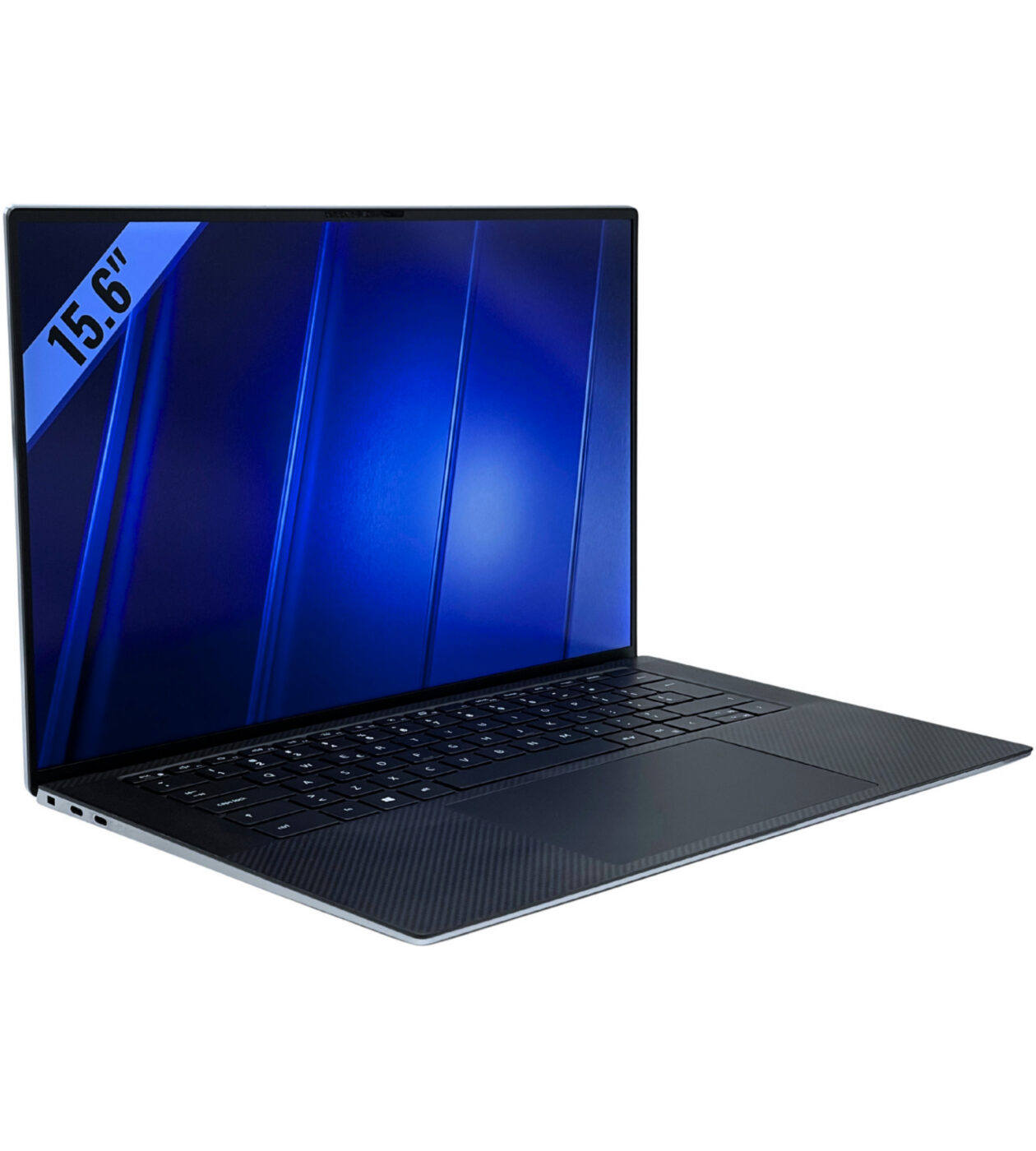 Dell Precision 5550 widok z lewej strony pod kątem złącza USB-C Thunderbolt