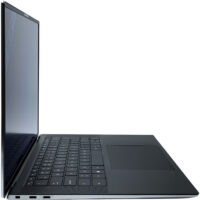 Dell Precision 5550 lewy profil smukłej aluminiowej obudowy porty komunikacyjne
