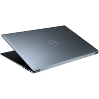 Dell Precision 5550 zamknięta obudowa widok z góry srebrne aluminium logo Dell
