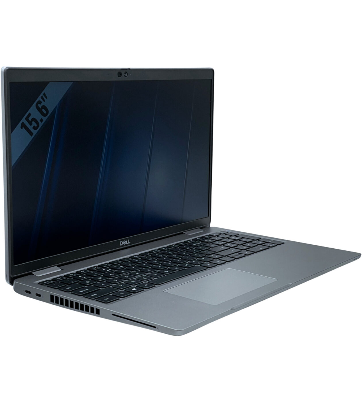 Dell Latitude 5520 widok z lewej strony pod kątem z portami USB-C