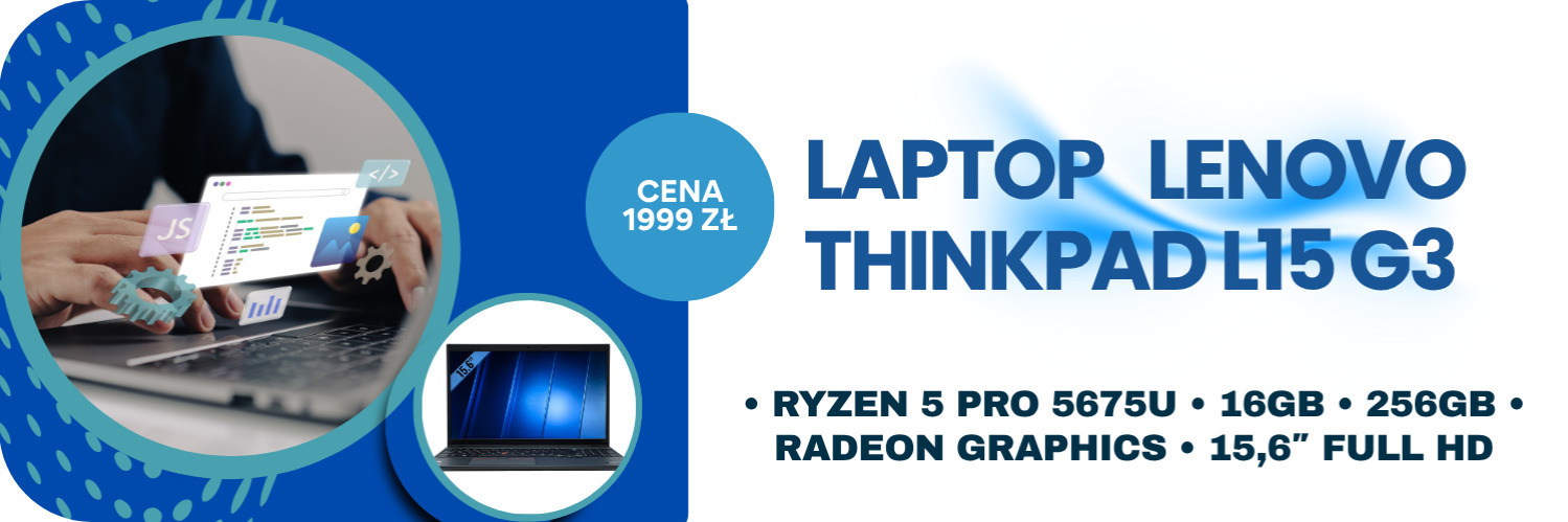 Lenovo ThinkPad L15 G3 • Ryzen 5 PRO 5675U • 16GB • 256GB • Radeon Graphics • 15,6″ Full HD