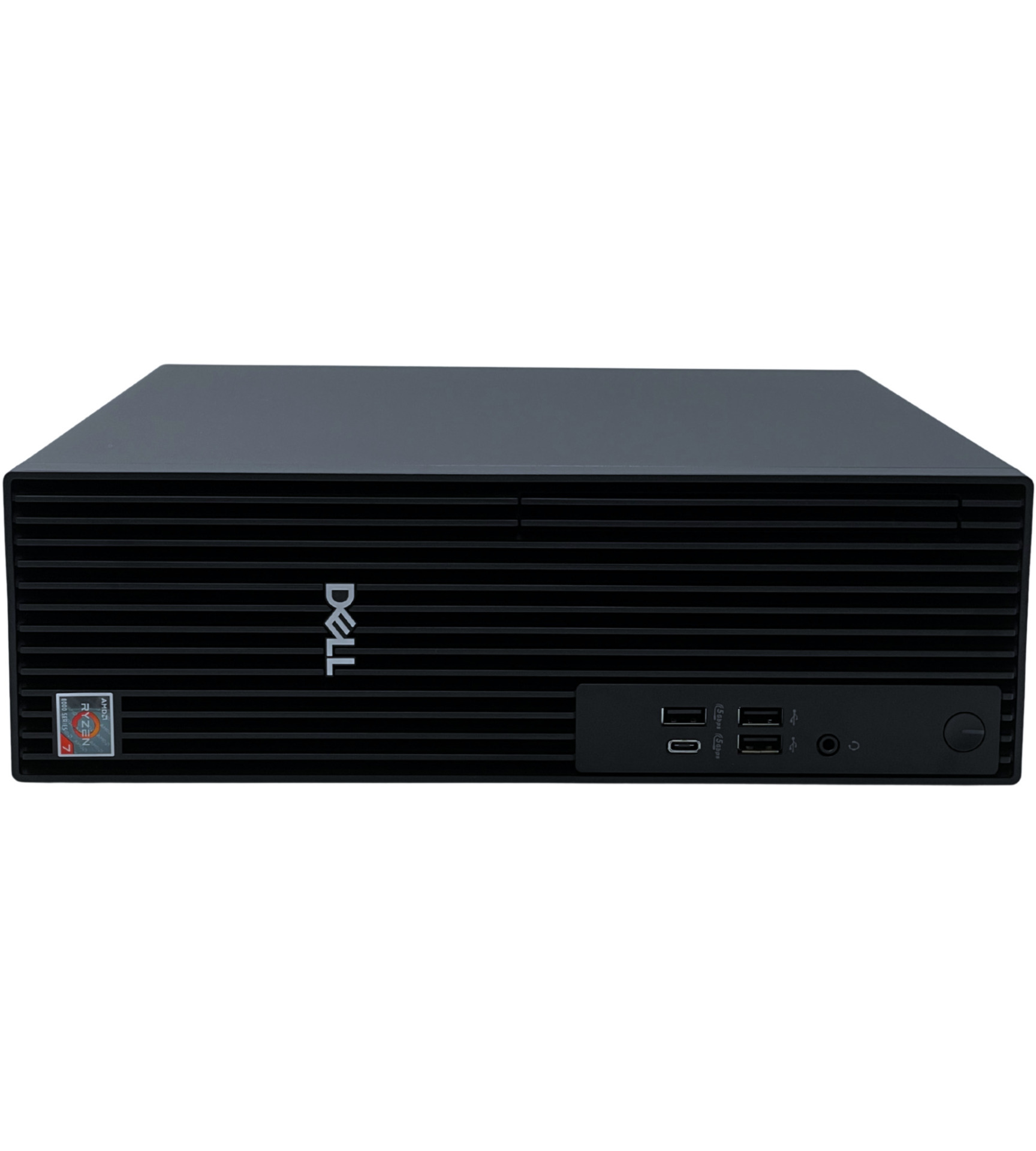 Komputer Dell Pro Slim QCS1255 widok z przodu obudowa w pozycji poziomej