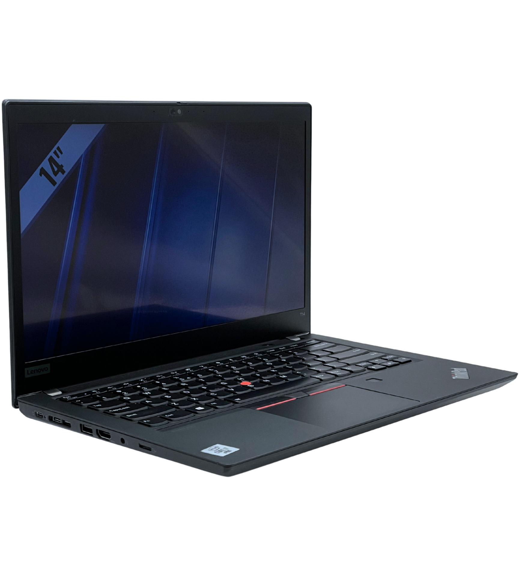 Lenovo ThinkPad T14 Gen 1 lewy bok pod kątem porty Thunderbolt