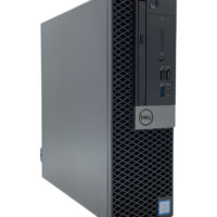 Dell Optiplex 5070 SFF – lewy bok obudowy Profil lewej strony obudowy komputera Dell Optiplex 5070 SFF gumowe nóżki poziome