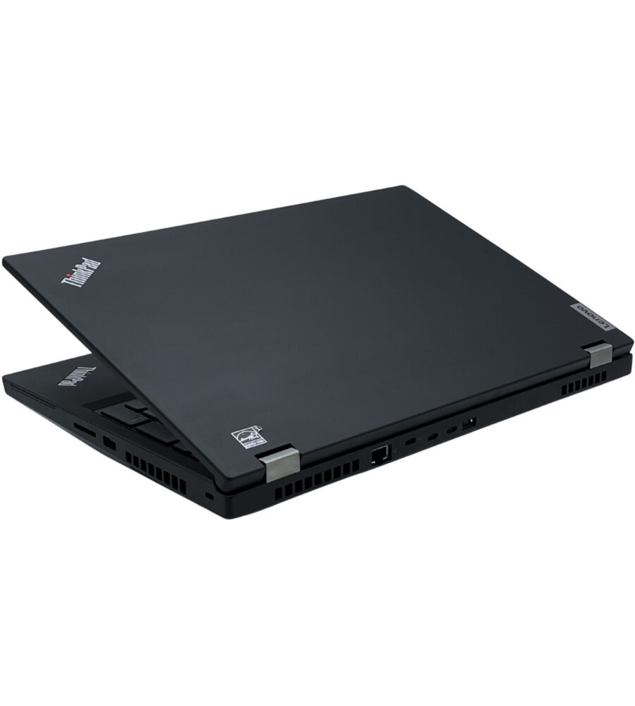 Lenovo ThinkPad T15 Gen 1 zamknięta czarna obudowa z minimalistycznym logo ThinkPad