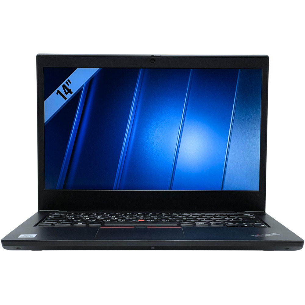 Lenovo ThinkPad L14 G1 widok od przodu z otwartym matowym ekranem Full HD