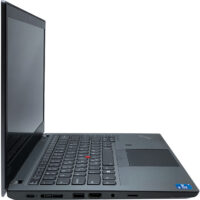 Lenovo ThinkPad T14 G2 – lewy profil laptopa Lenovo ThinkPad T14 G2 lewy profil obudowy złącza komunikacyjne USB-C