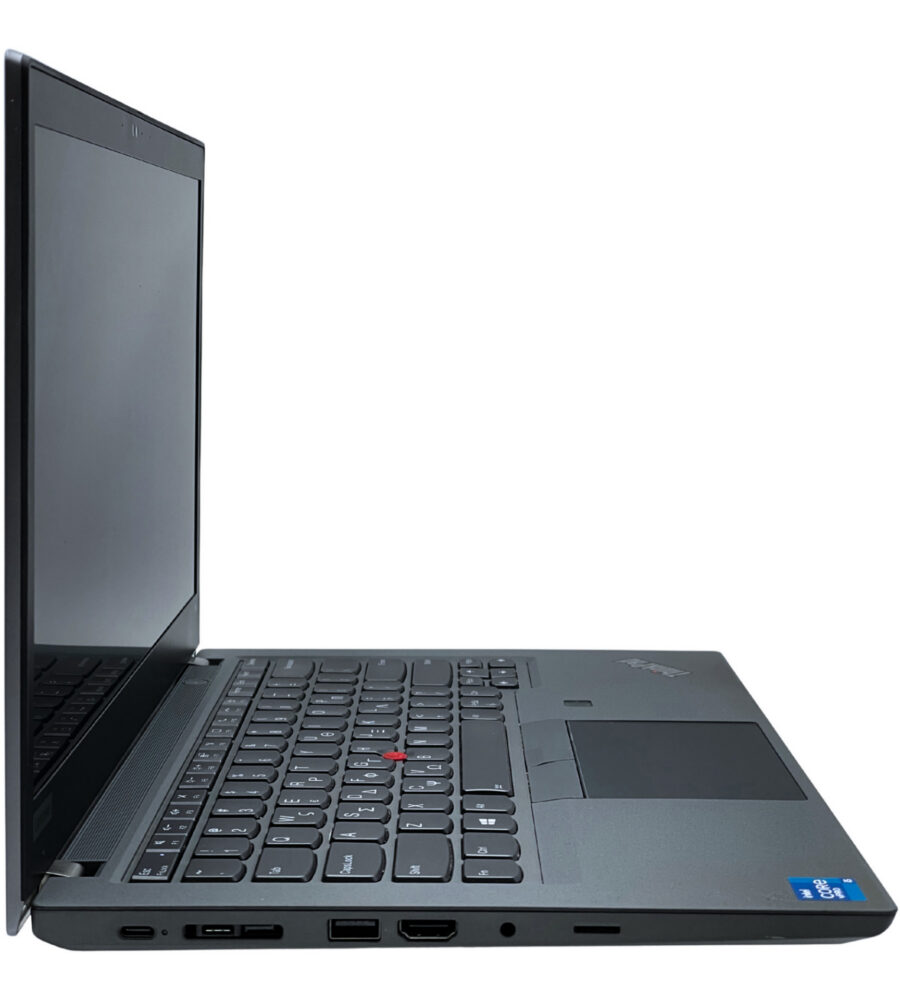 Lenovo ThinkPad T14 G2 – lewy profil laptopa Lenovo ThinkPad T14 G2 lewy profil obudowy złącza komunikacyjne USB-C