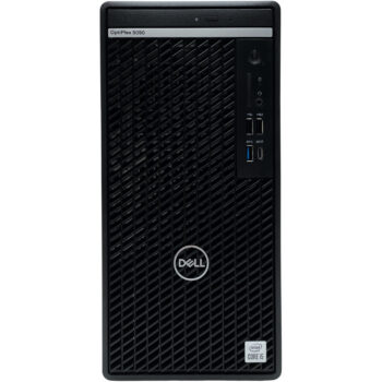 Dell Optiplex 5090 MT – przód komputera stacjonarnego Komputer Dell Optiplex 5090 Mini Tower poleasingowy widok od przodu obudowy