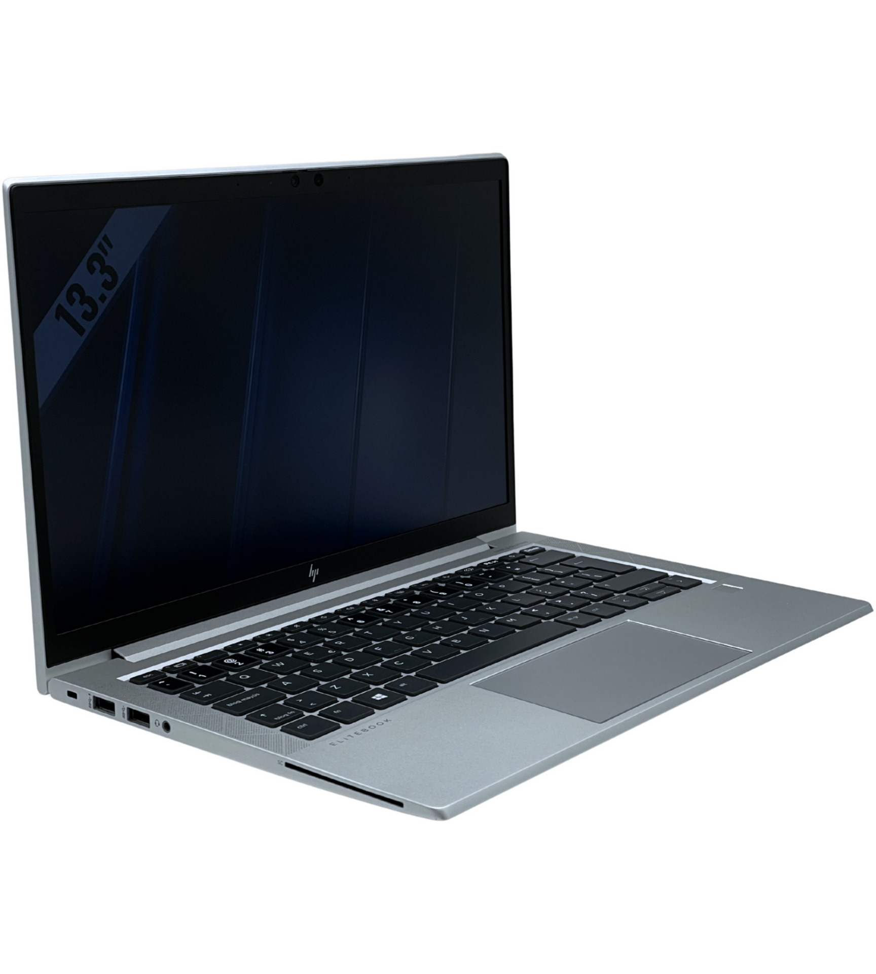 HP EliteBook 830 G8 lewy bok widok pod kątem
