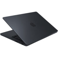 Apple MacBook Pro 14 A2992 widok z góry na zamkniętą klapę z błyszczącym logo Apple Space Black